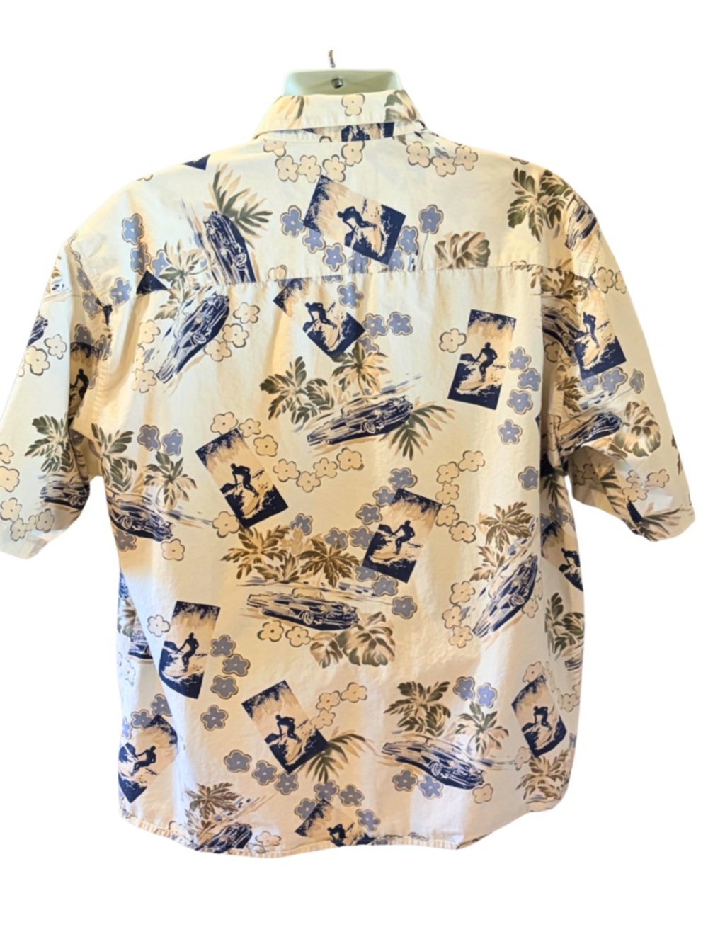 Consensus Sportswear Men’s Tropical Surf & Cars Button Down Shirt Size XL - Picture 2 of 8